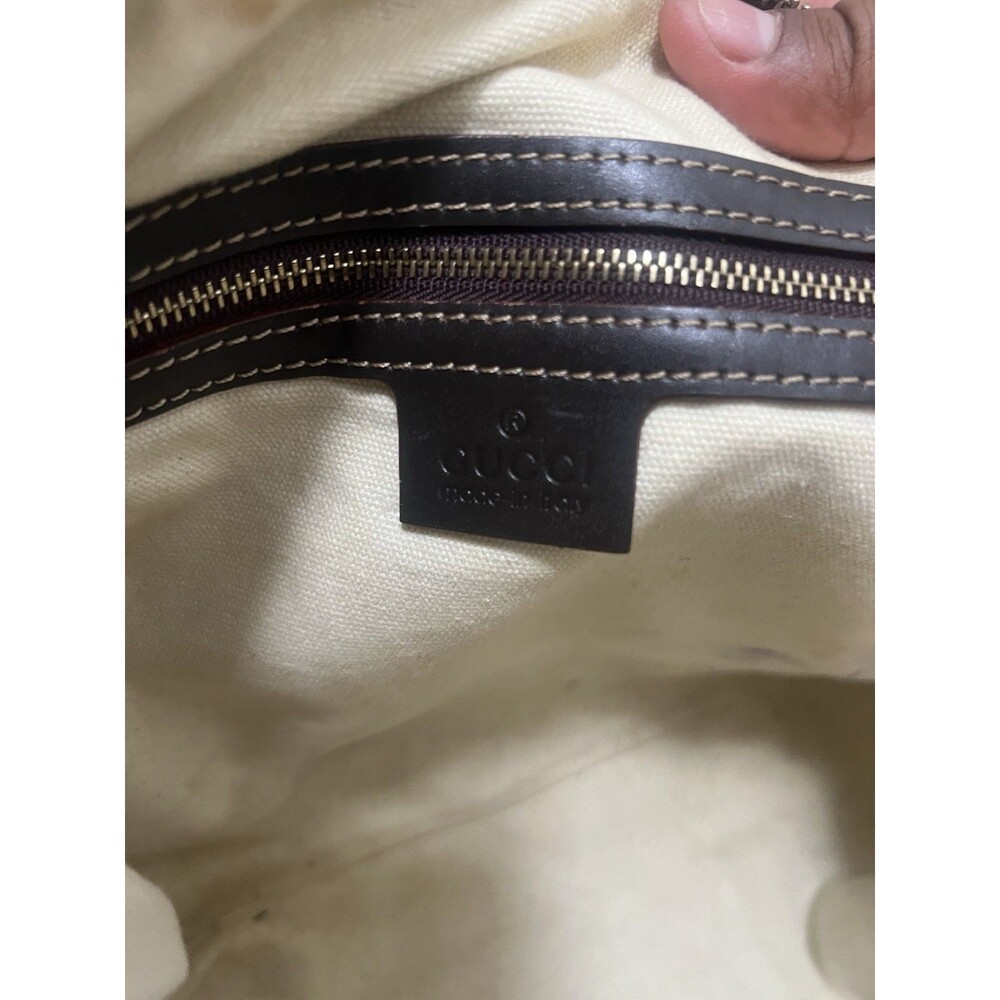 GUCCI Interlocking G Lovely Heart Canvas Tote Bag Beige - Picture 9 of 11